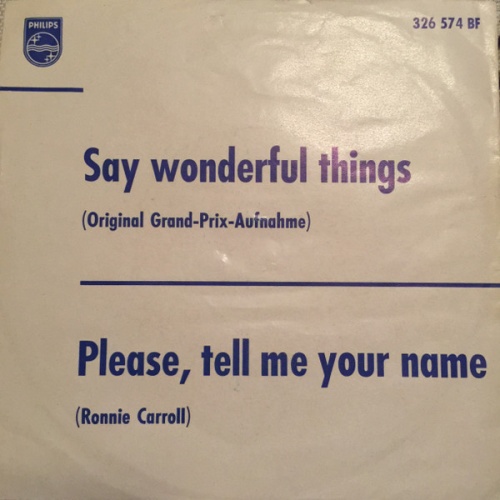 Vinyl / Ronnie Carroll - Say Wonderful Things