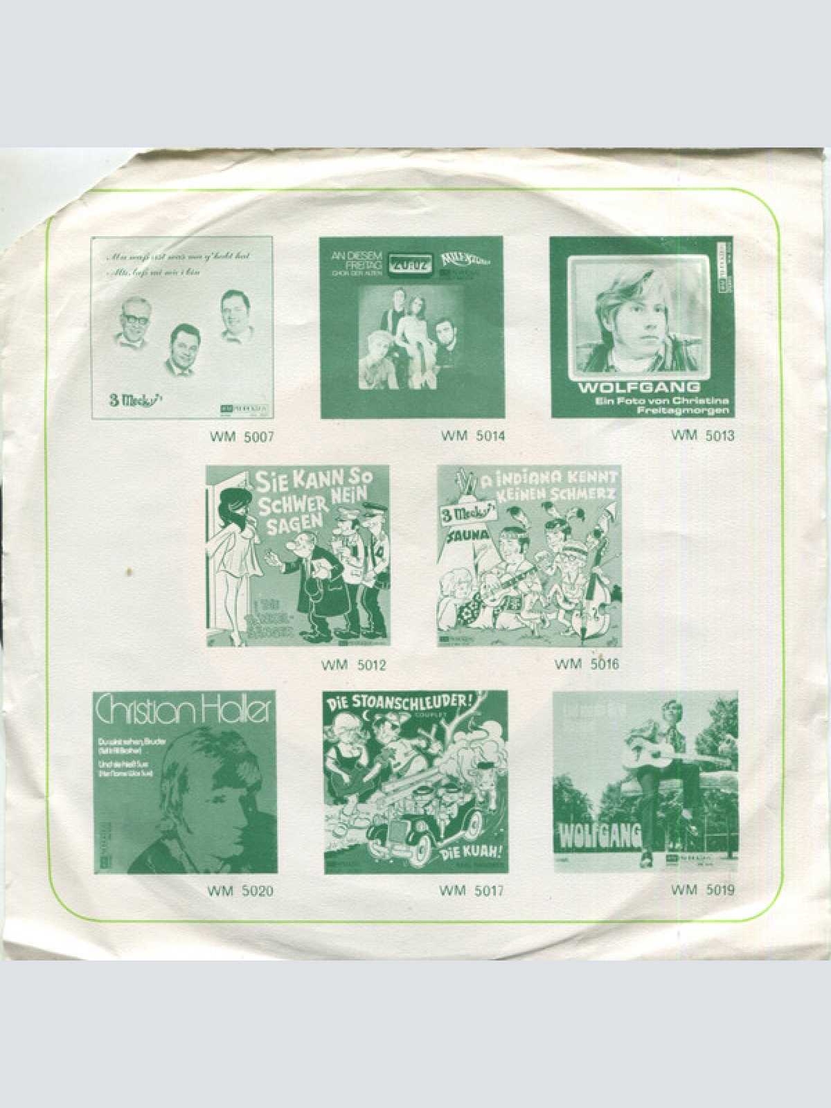 Vinyl / Erich Bernhardt - Daham (Da Fäul'n Mi Alle An) / Wann Die Sunn Scheint