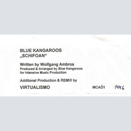 Vinyl / Blue Kangaroos - Schifoan