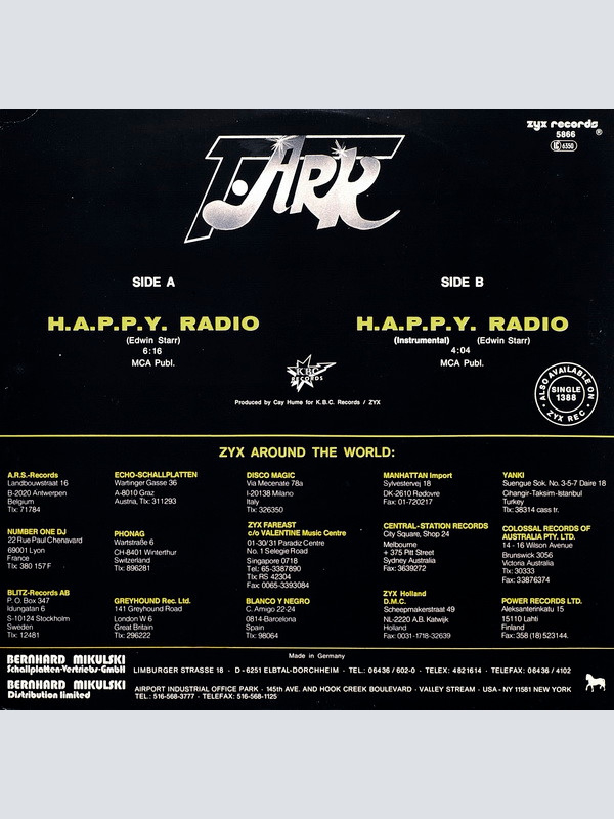 Vinyl / T. Ark - H.A.P.P.Y. Radio