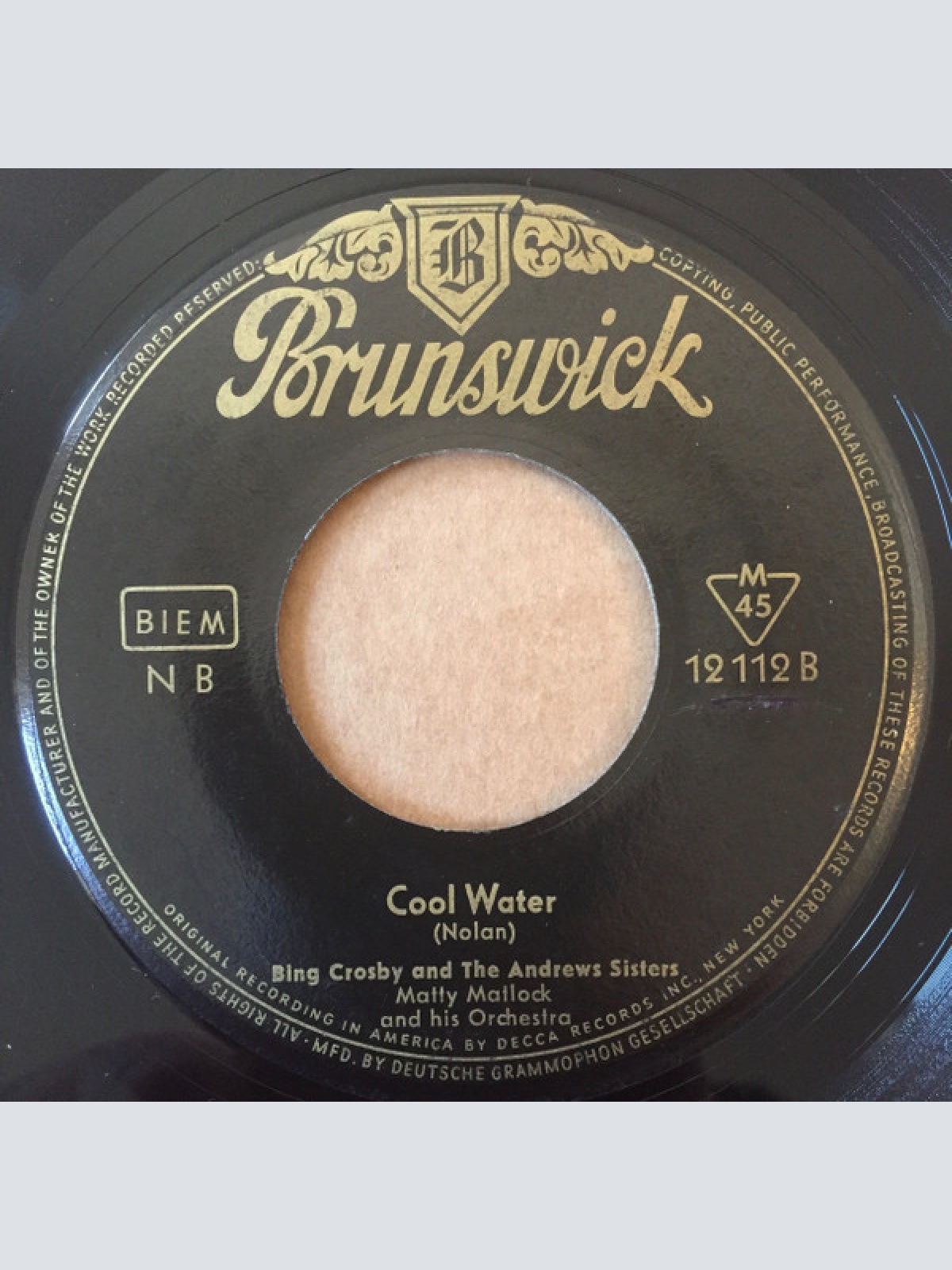 Vinyl / Bing Crosby - Too Ra Loo Ra Loo (That's An Irish Lullaby)