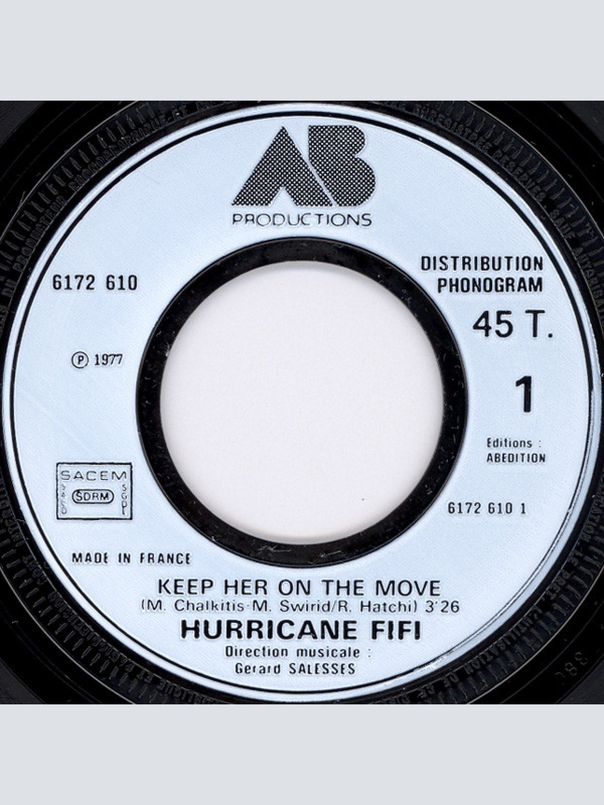 Vinyl / Hurricane Fifi - Keep Her On The Move