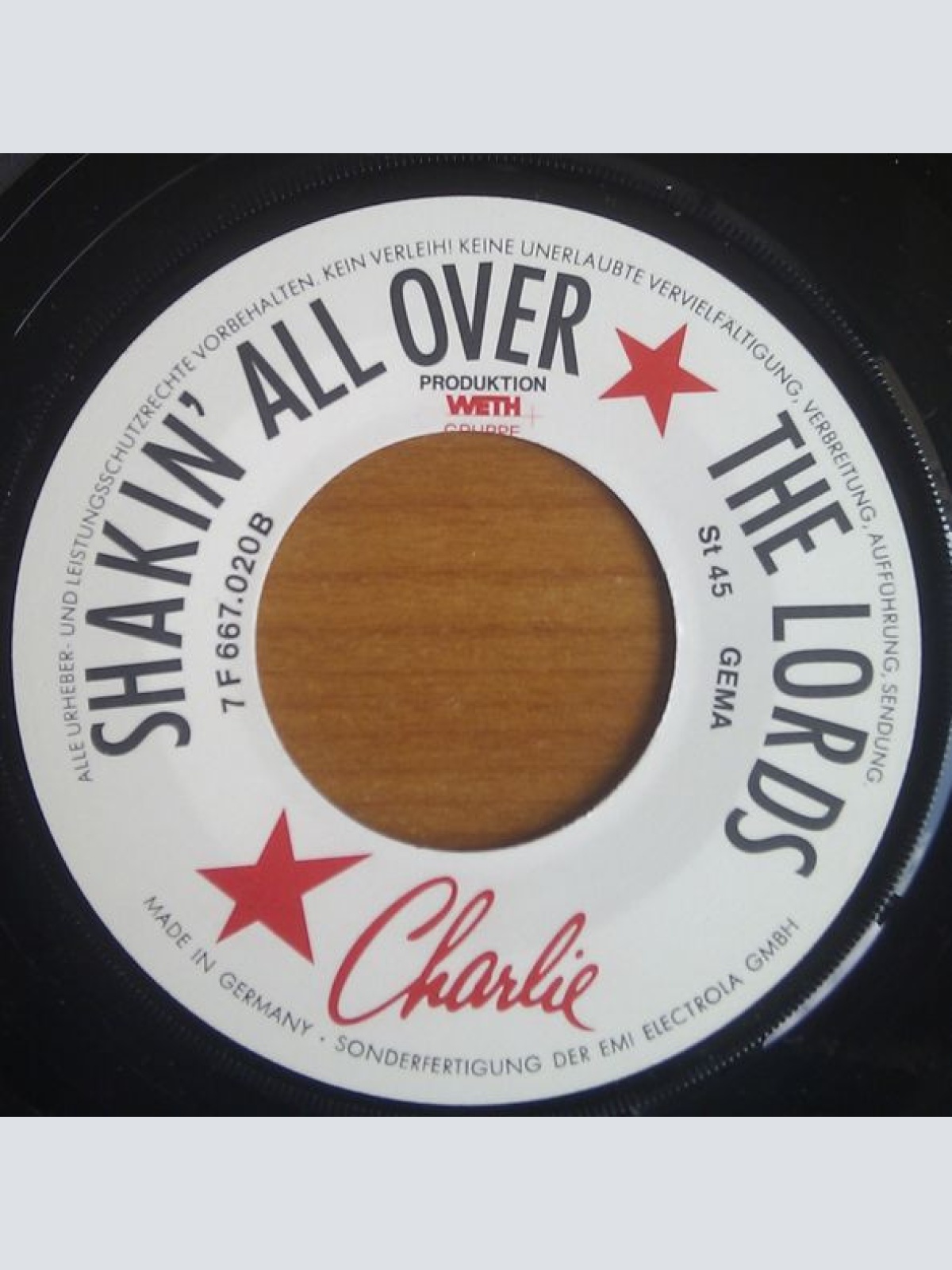 Vinyl / The Lords - Poor Boys / Shakin' All Over