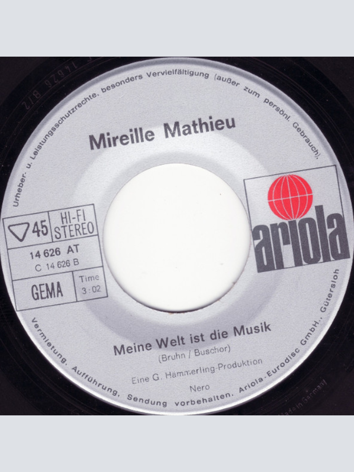 Vinyl / Mireille Mathieu - Es Geht Mir Gut, Cheri