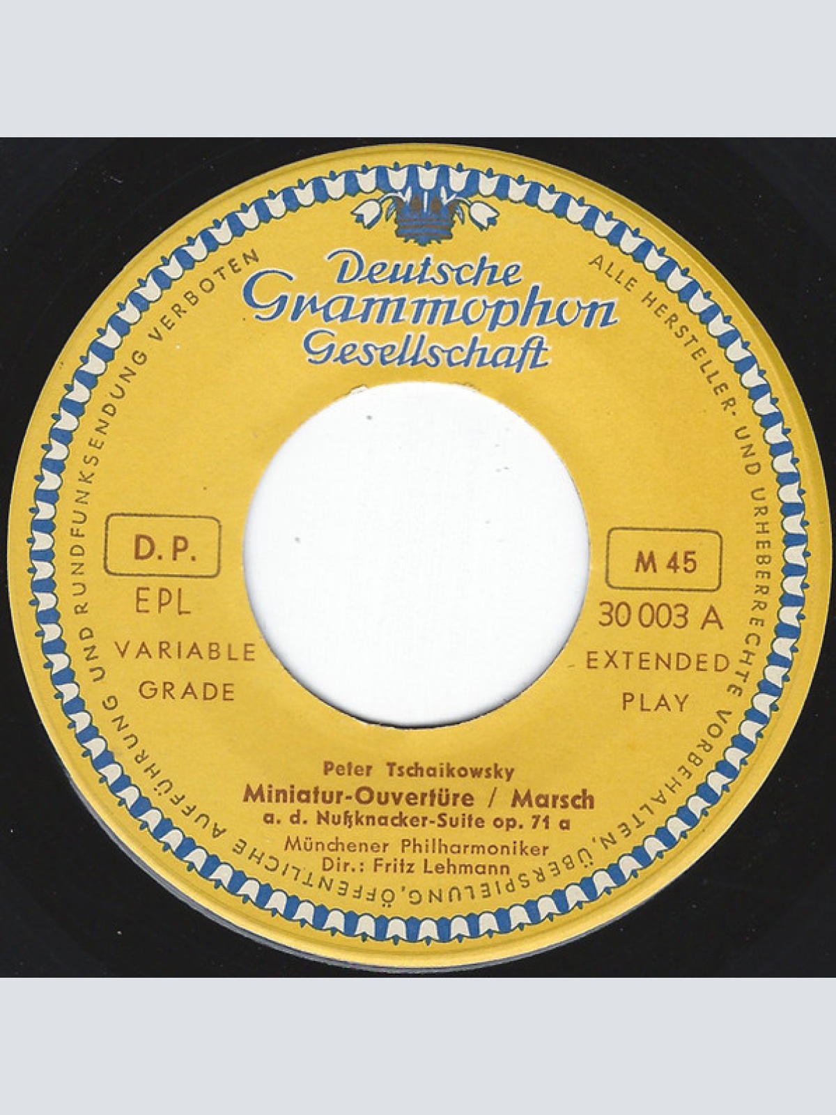 Vinyl / Peter I. Tschaikowsky* / Fritz Lehmann, Münchener Philharmoniker* - Nußknacker-Suite, Op. 71a