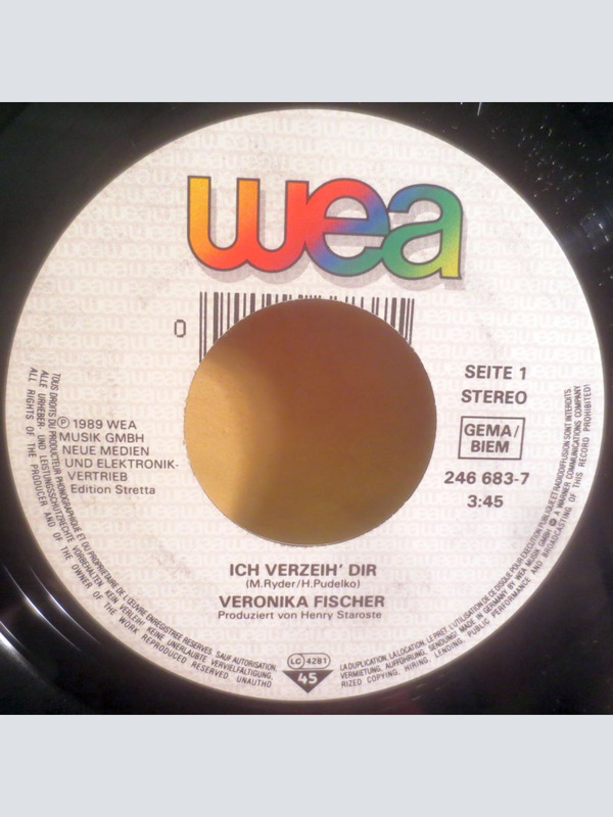 Vinyl / Veronika Fischer - Ich Verzeih' Dir