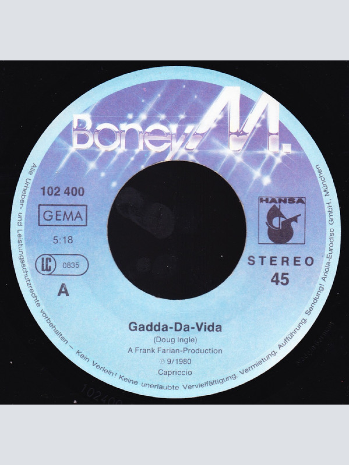 Vinyl / Boney M. - Children Of Paradise / Gadda-Da-Vida