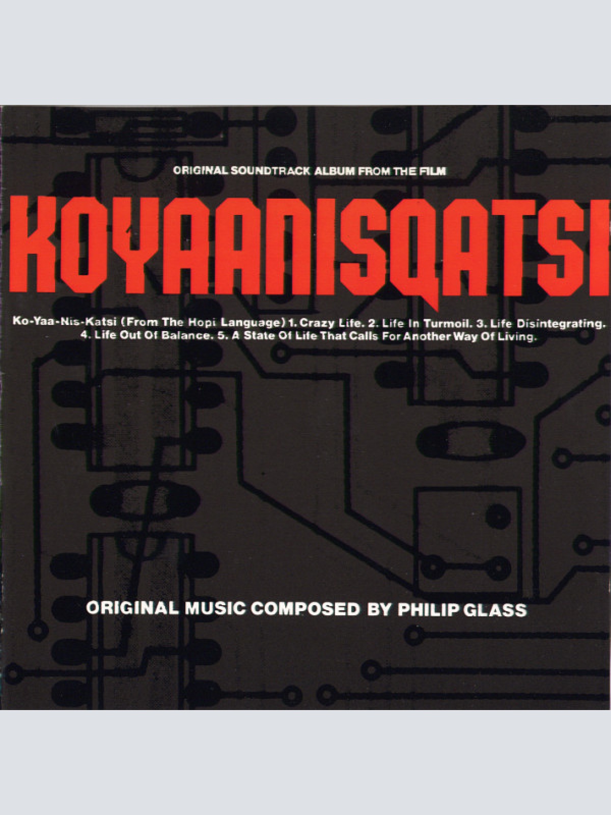 Vinyl / Philip Glass - Koyaanisqatsi (Original Soundtrack Album From The Film)