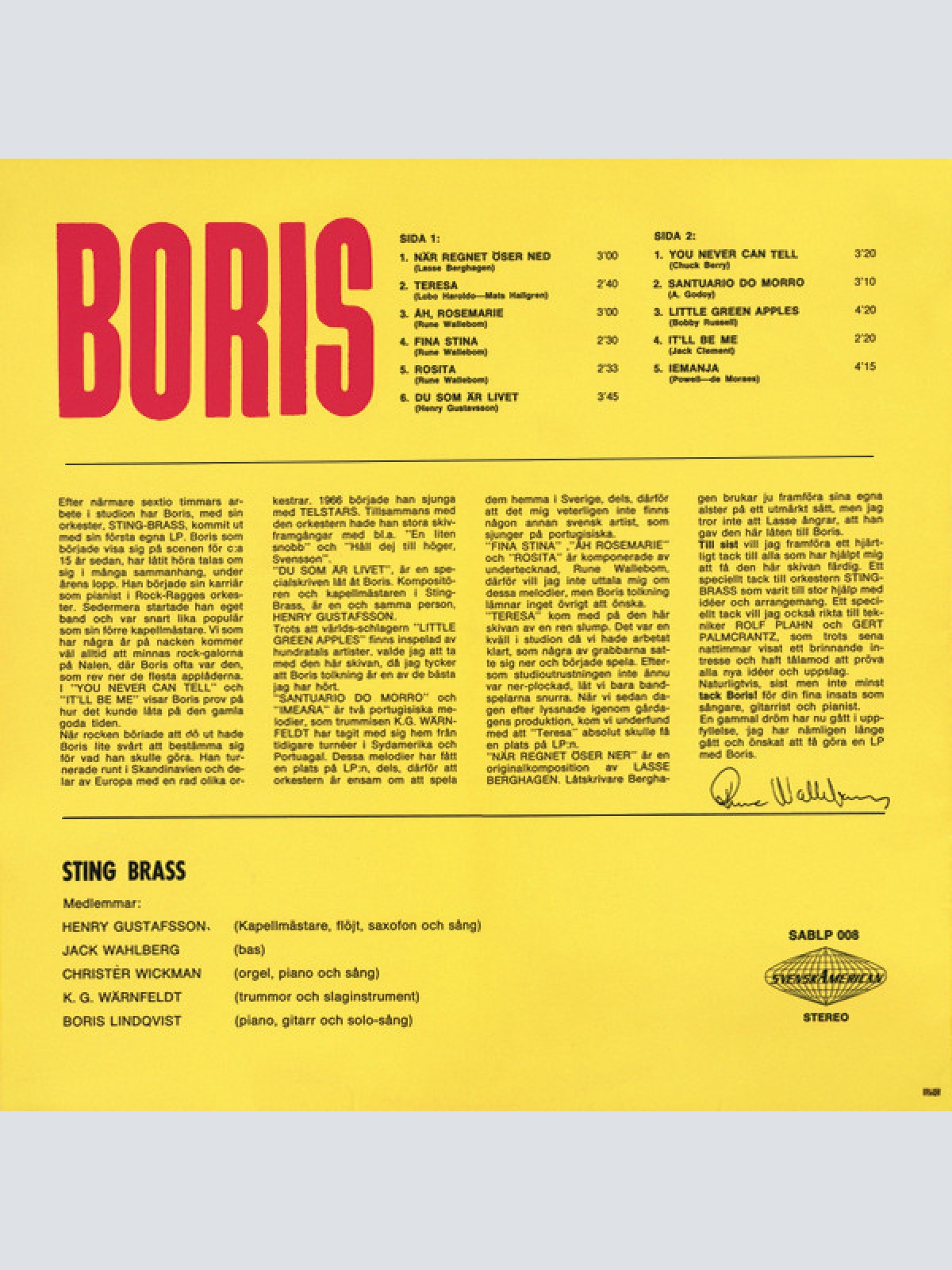 Vinyl / Boris (8) - Boris