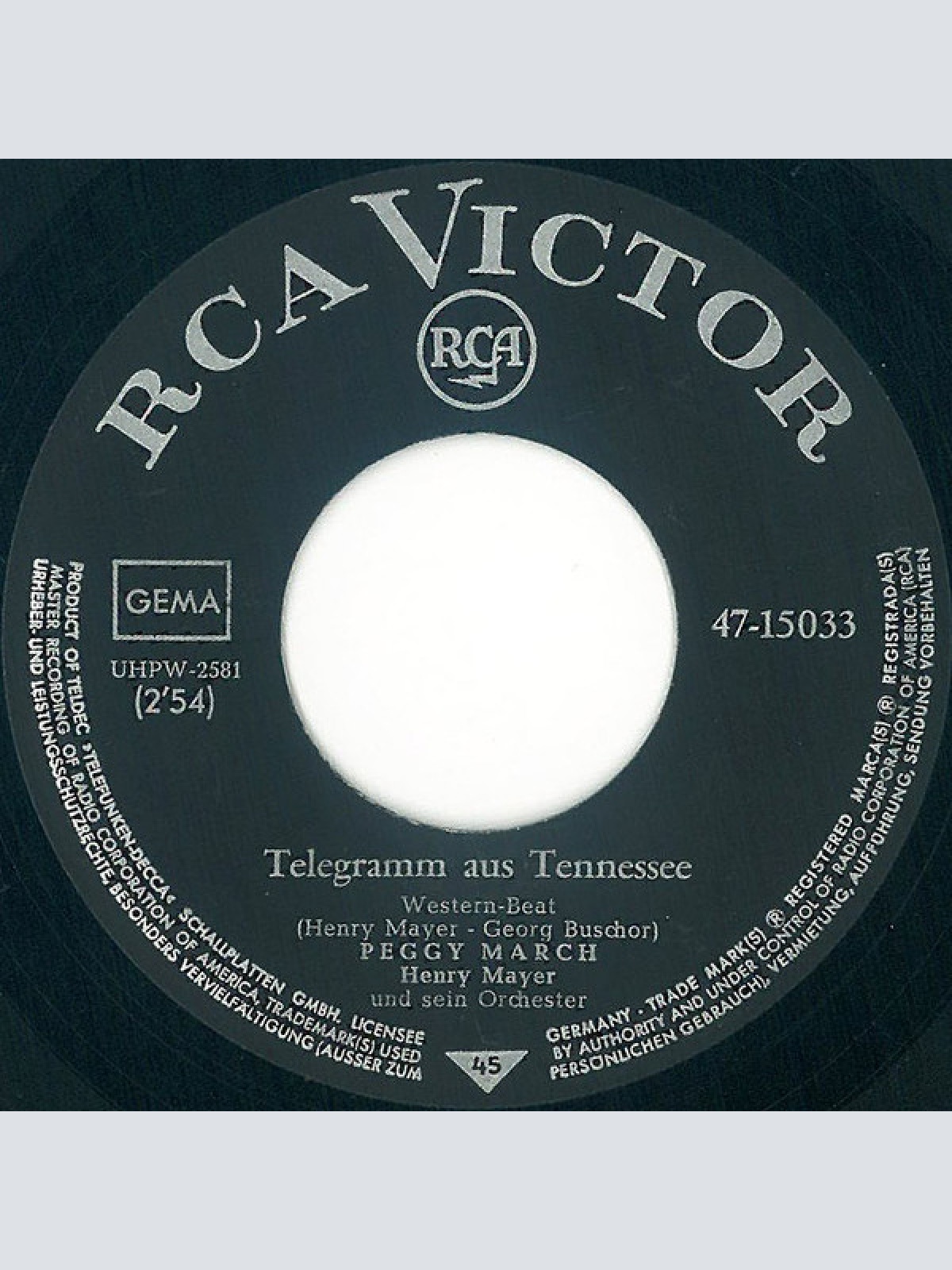 Vinyl / Peggy March - Telegramm Aus Tennessee