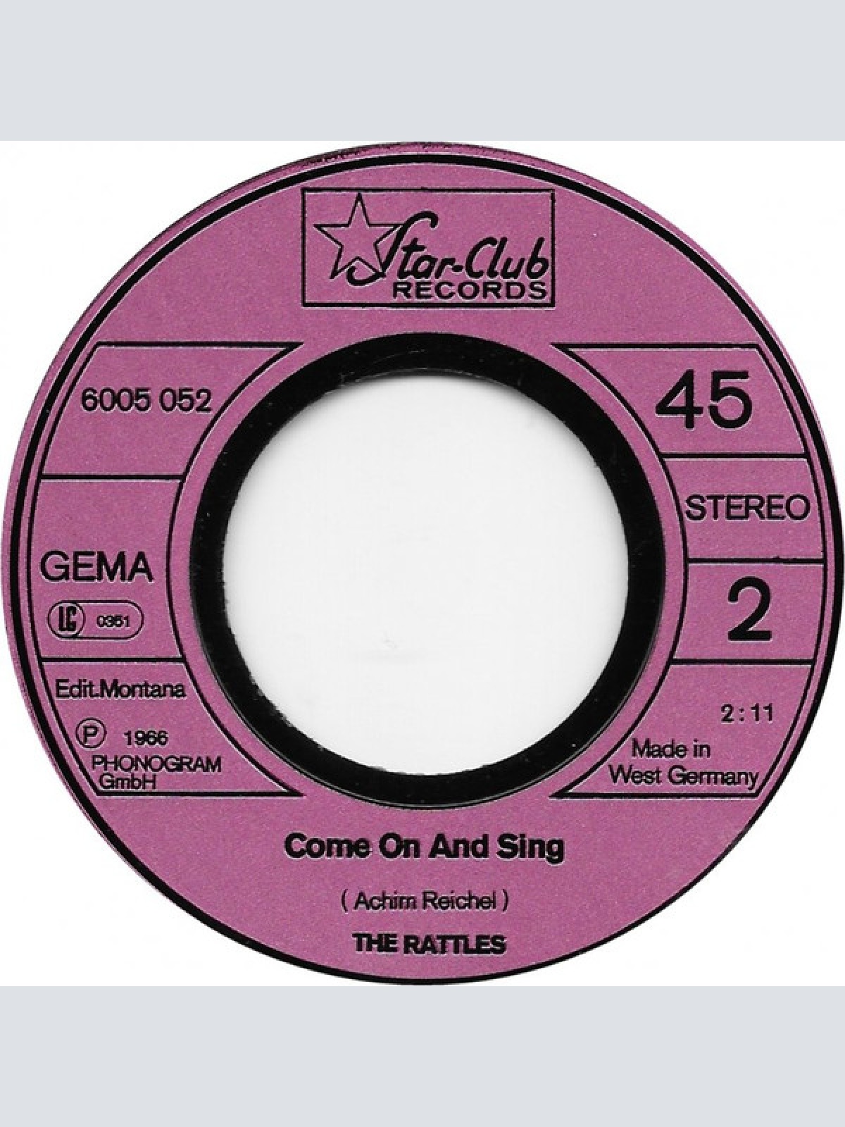 Vinyl / The Rattles - La La La