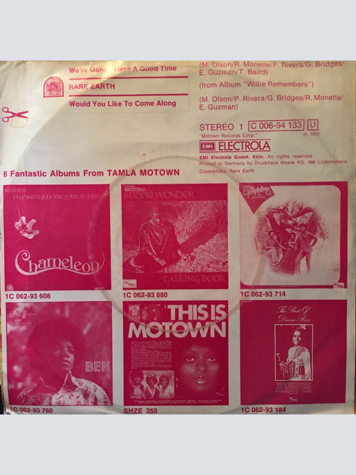 Vinyl / Rare Earth - We're Gonna Have A Good Time