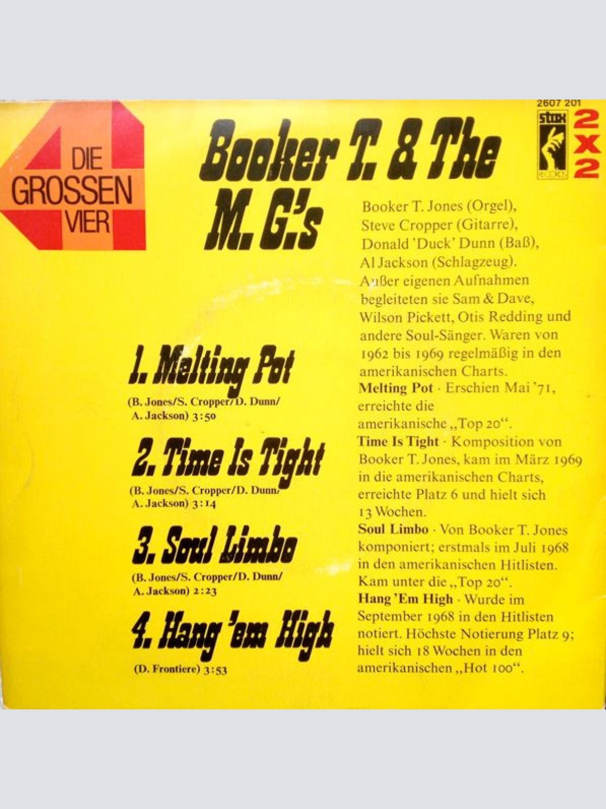 Vinyl / Booker T. & The M. G.'s* - Die Grossen Vier Von Booker T. & The M. G.'s