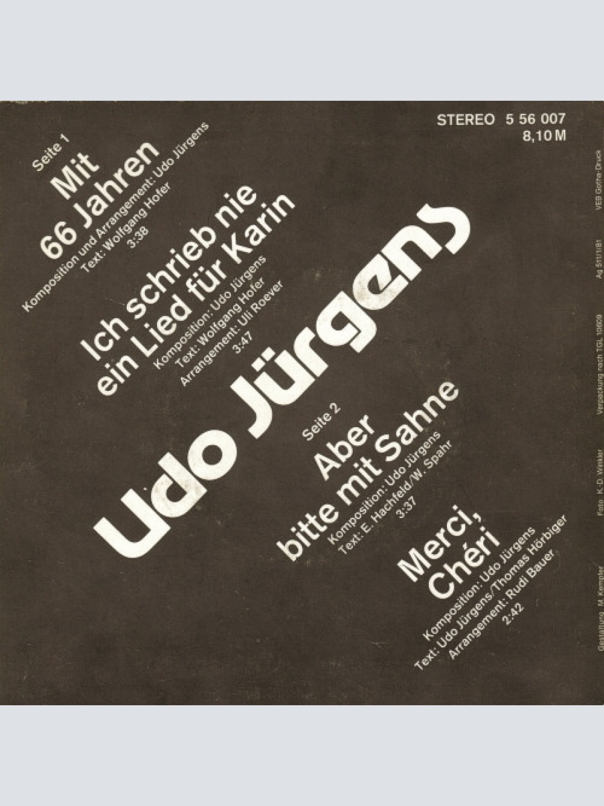 Vinyl / Udo Jürgens - Udo Jürgens