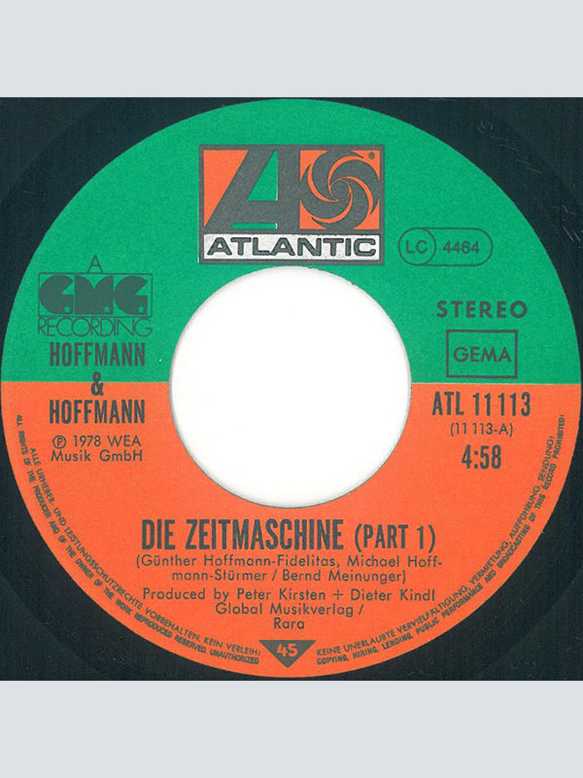 Vinyl / Hoffmann & Hoffmann - Die Zeitmaschine Part I & II