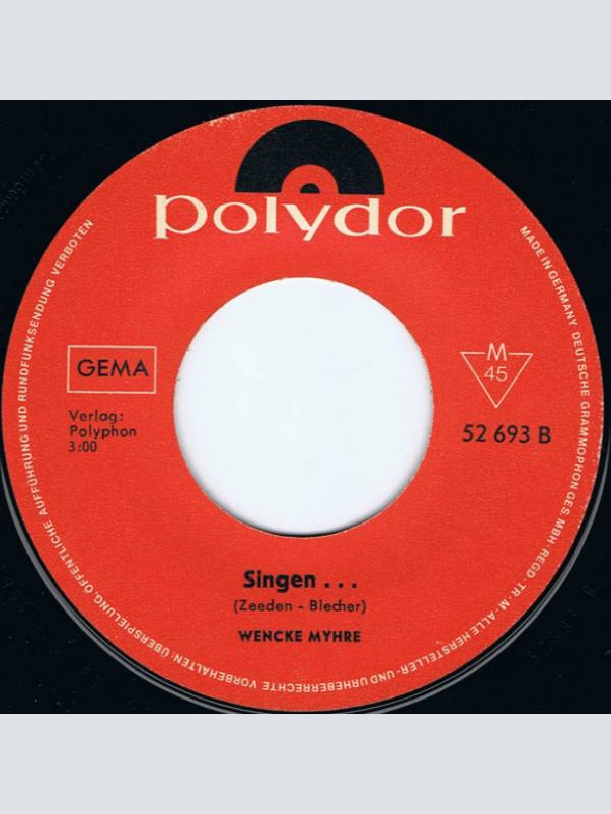 Vinyl / Wencke Myhre - Beiss Nicht Gleich In Jeden Apfel