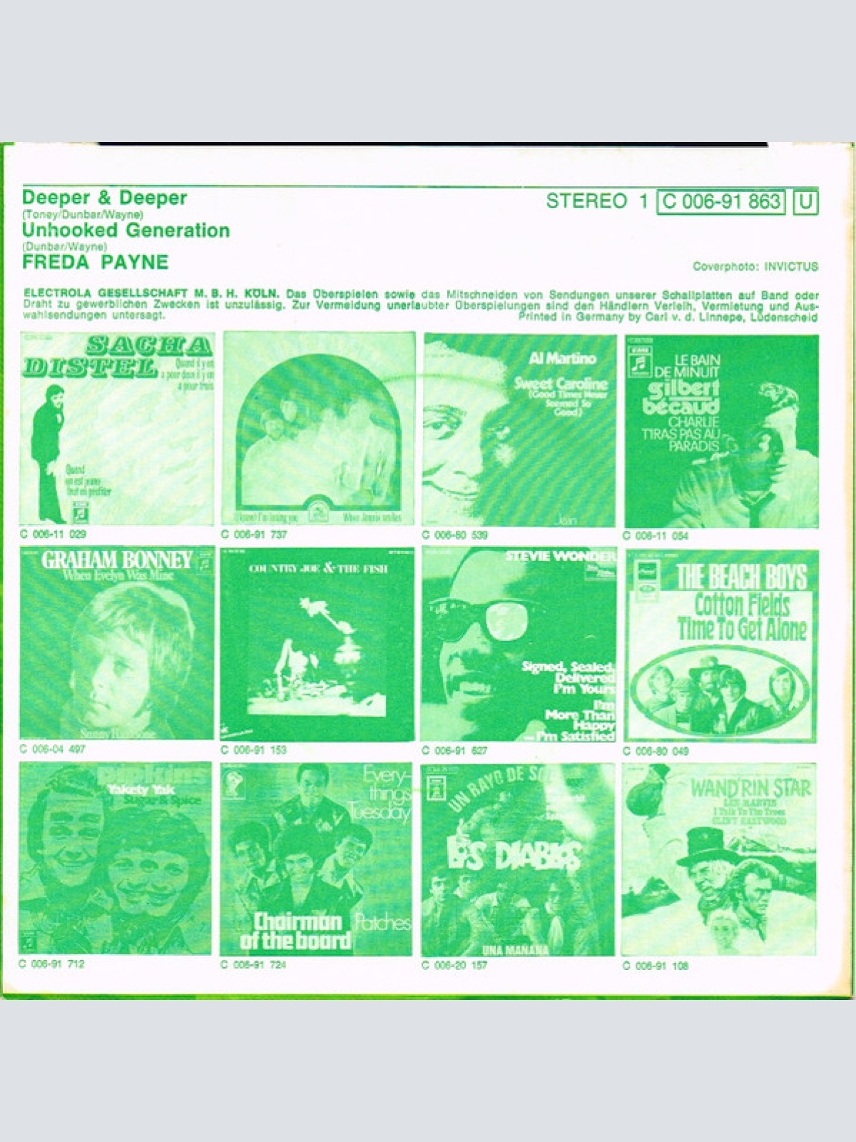 Vinyl / Freda Payne - Deeper & Deeper