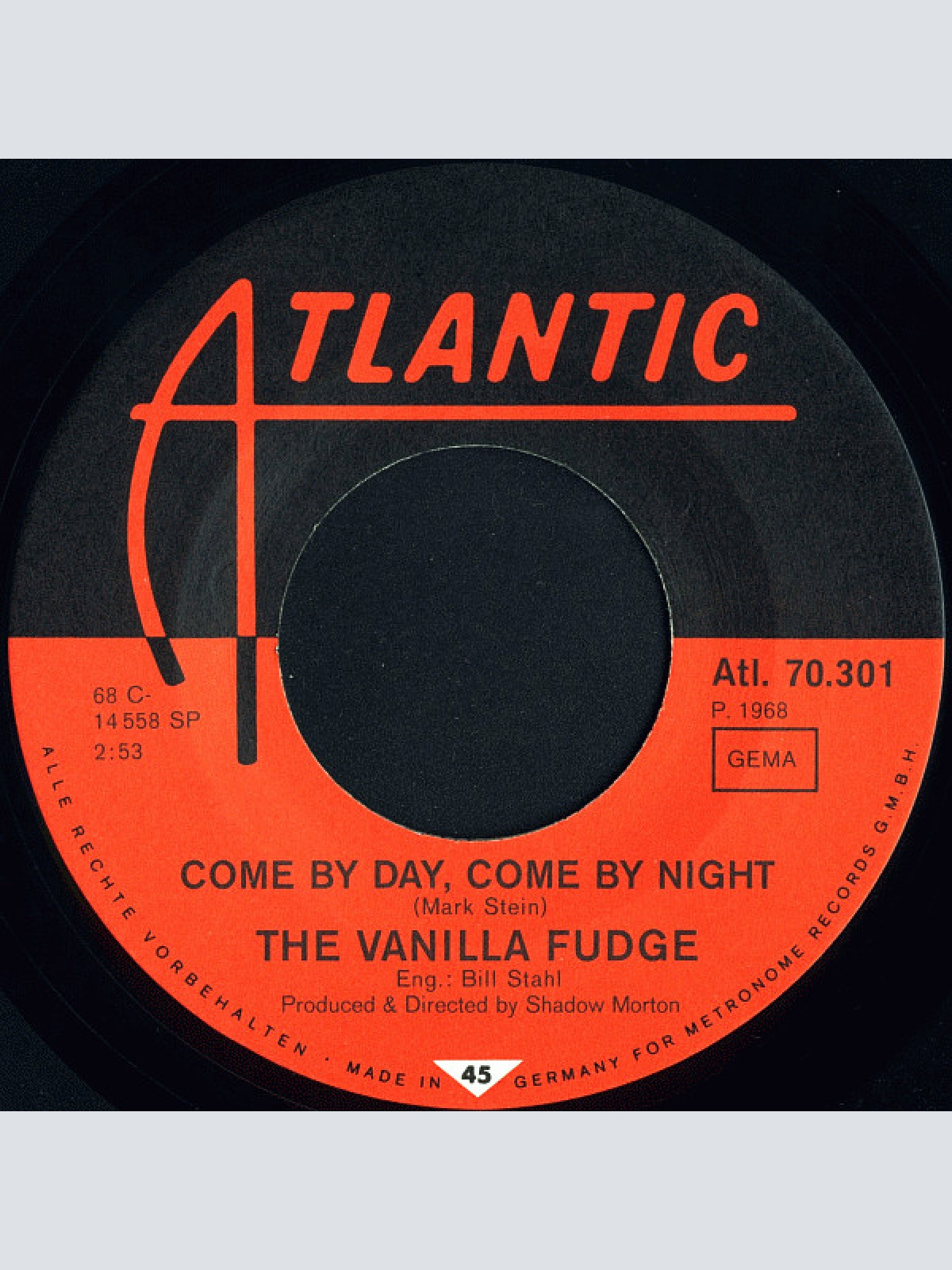 Vinyl / The Vanilla Fudge* - Come By Day, Come By Night