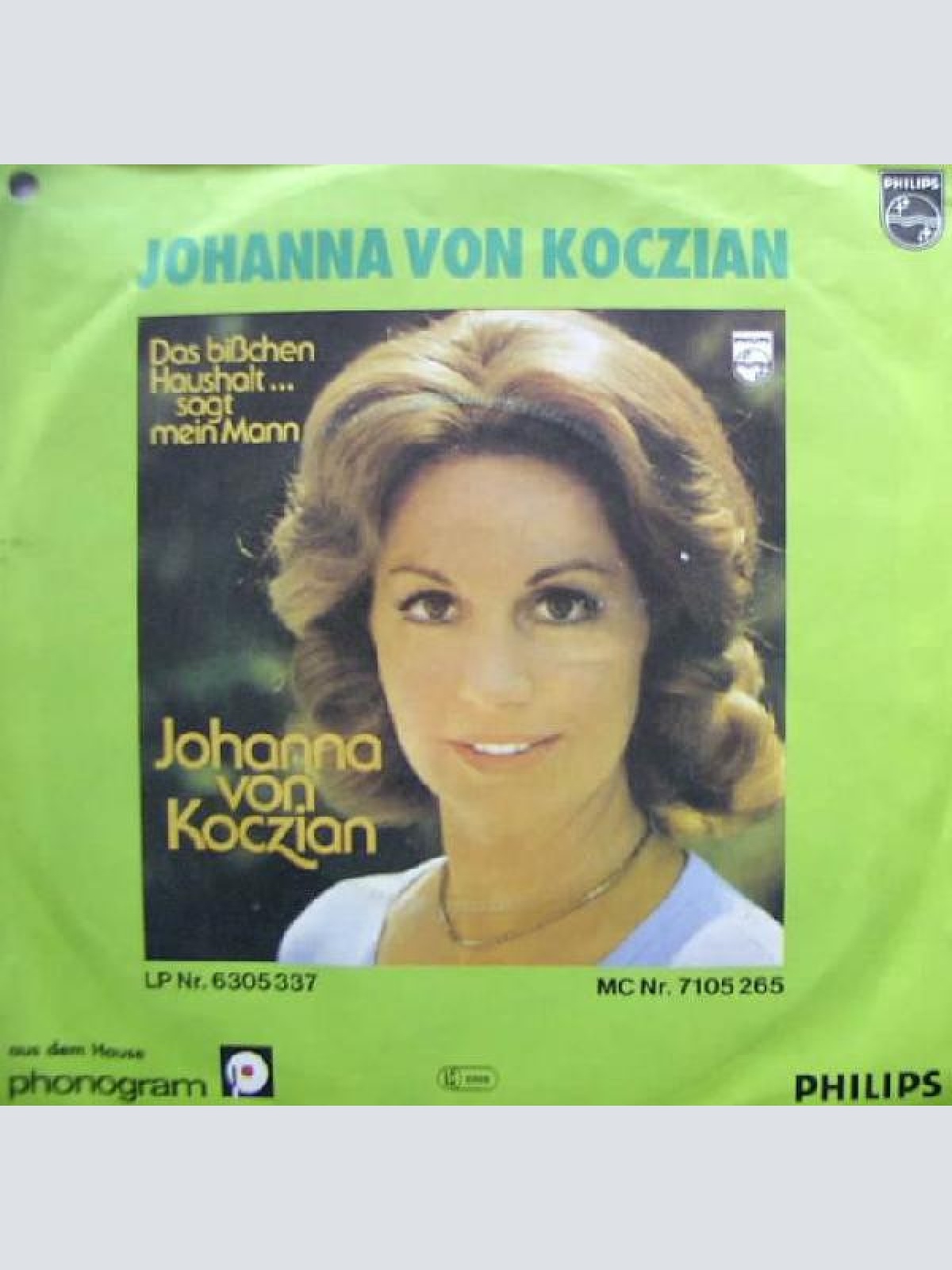 Vinyl / Johanna Von Koczian - Der Kater Läßt Das Mausen Nicht (Il Gatto)