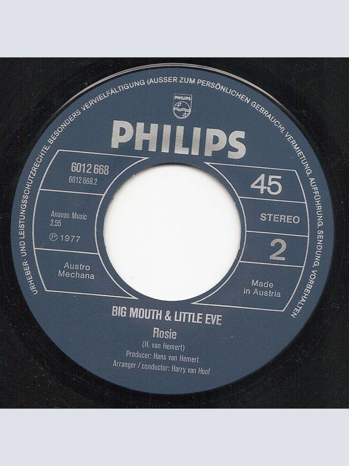 Vinyl / Big Mouth & Little Eve - Daddy, Won't You Play Me
