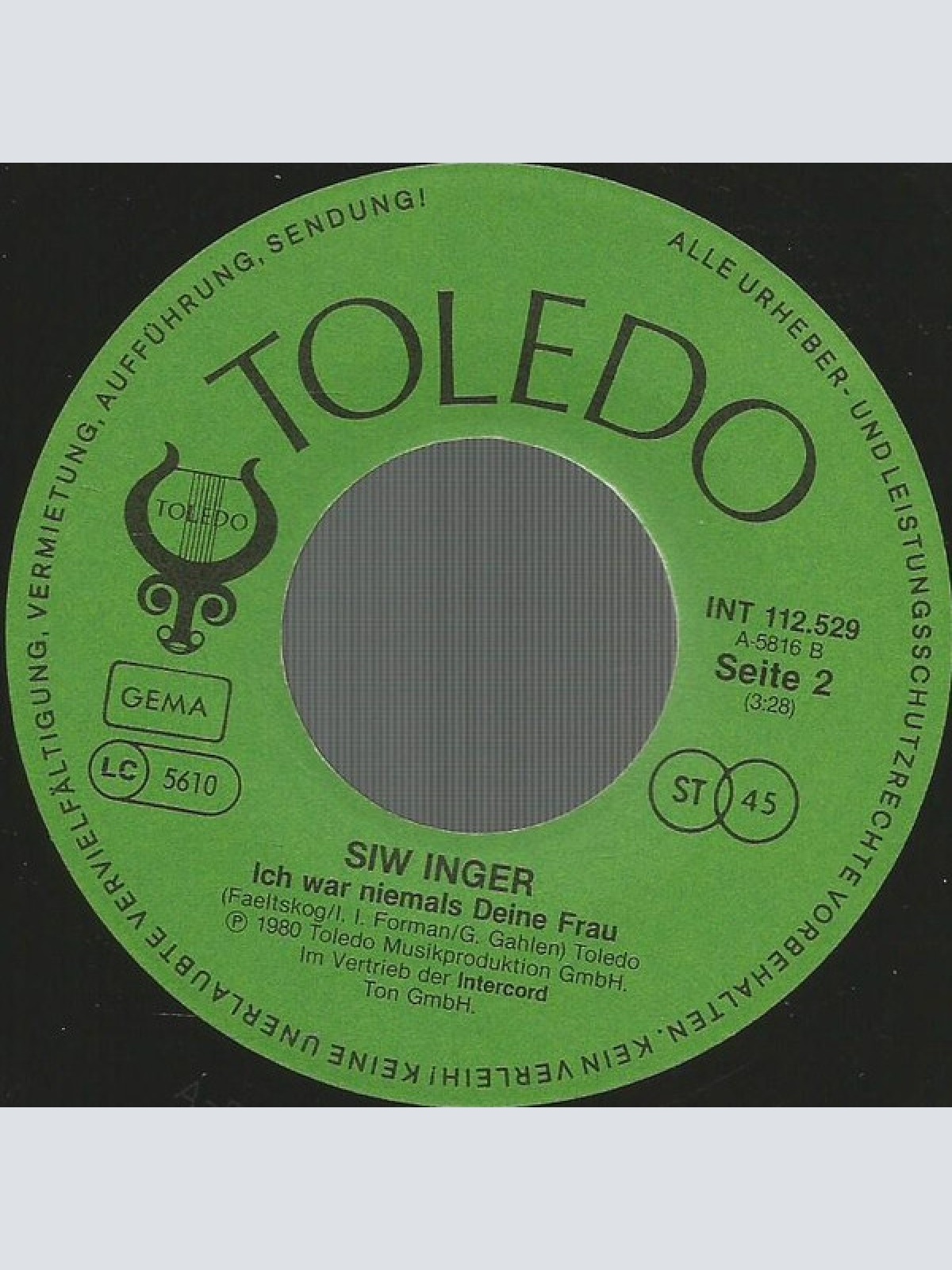 Vinyl / Siw Inger - Die Zeit Ist Reif (The Tide Is High)