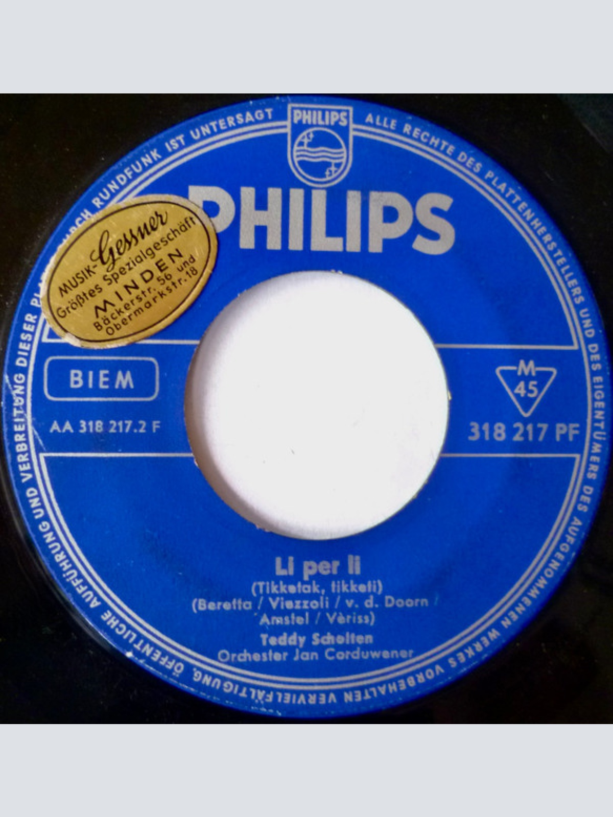 Vinyl / Teddy Scholten, Orchester Corduwener* - 'n Beetje