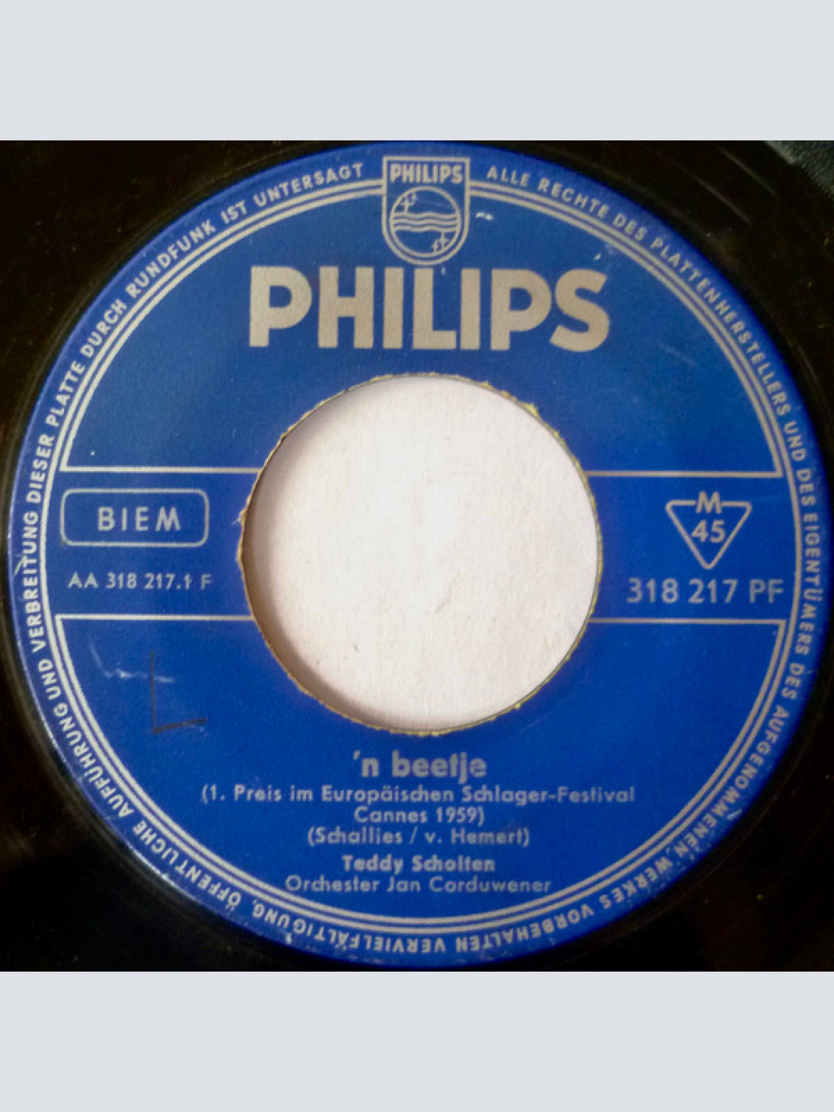 Vinyl / Teddy Scholten, Orchester Corduwener* - 'n Beetje