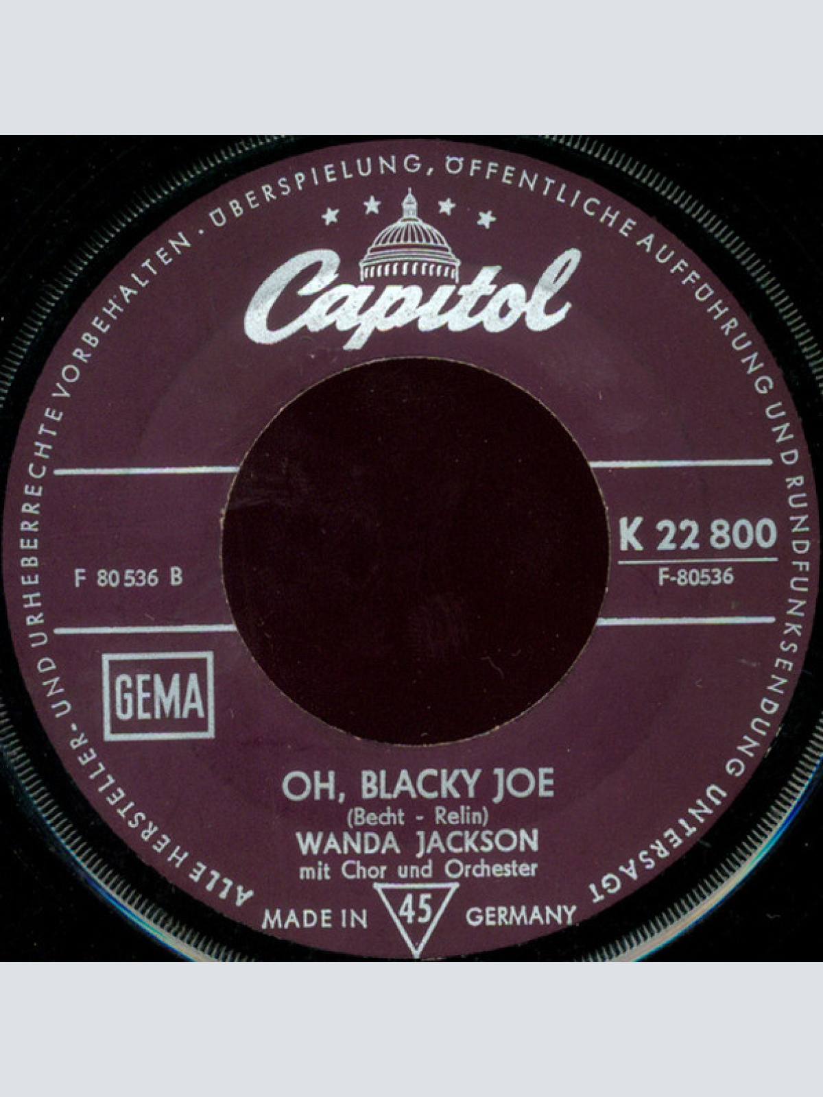 Vinyl / Wanda Jackson - Santo Domingo / Oh, Blacky Joe