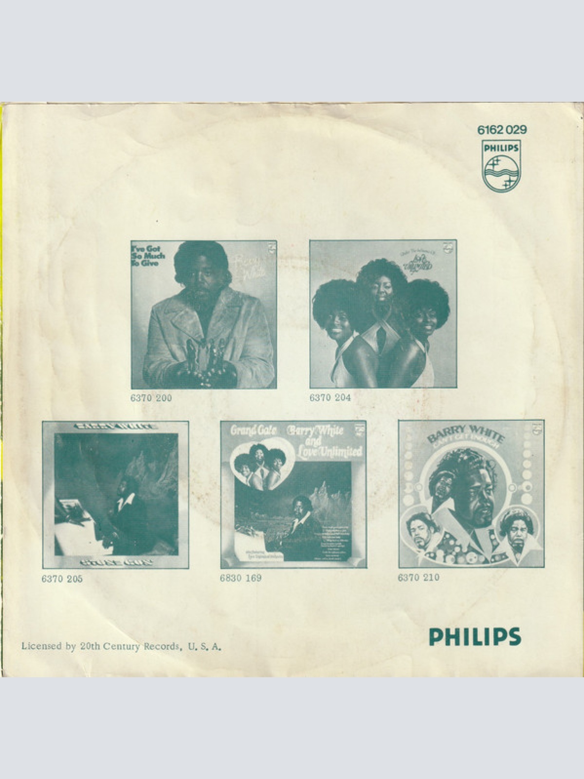 Vinyl / Barry White - You're The First, The Last, My Everything / More Than Anything, You're My Everything