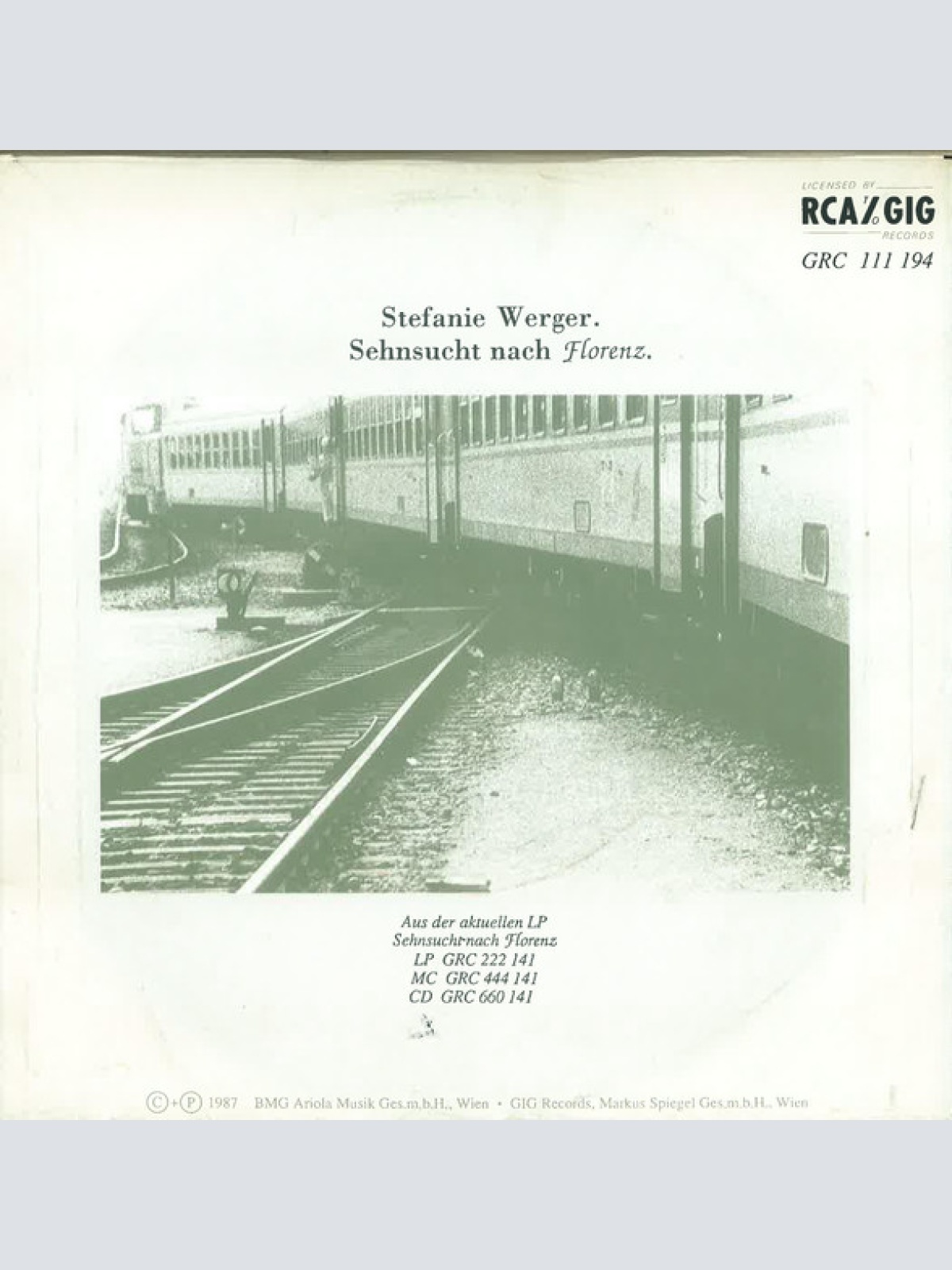 Vinyl / Stefanie Werger - Sehnsucht Nach Florenz