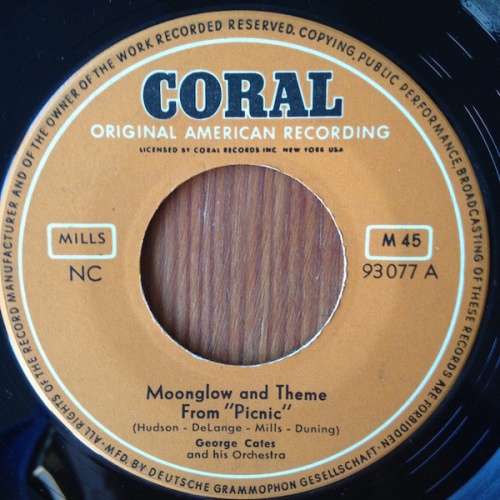 Vinyl / George Cates And His Orchestra - Moonglow and Theme From "Picnic" / Rio Batucada
