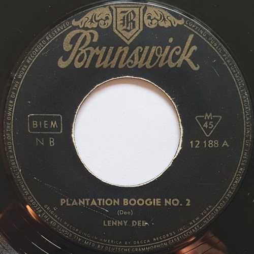 Vinyl / Lenny Dee (2) - Plantation Boogie No. 2