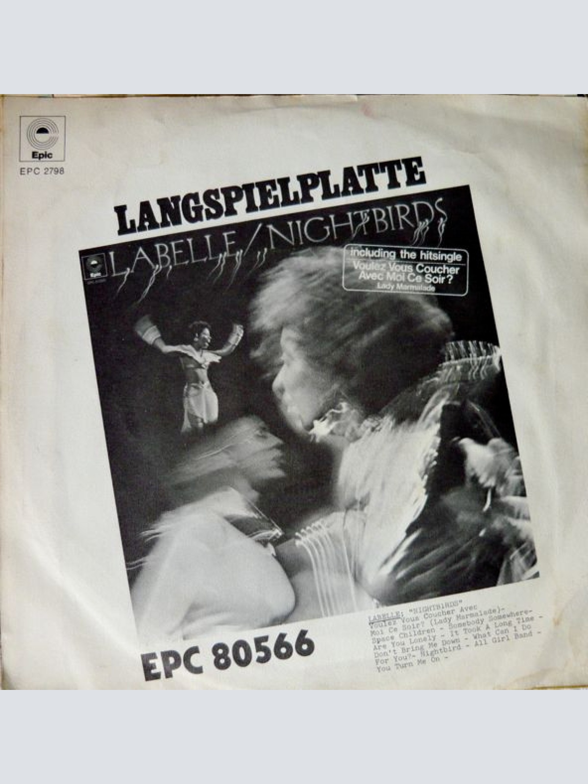 Vinyl / LaBelle - Voulez Vous Coucher Avec Moi Ce Soir? (Lady Marmalade)