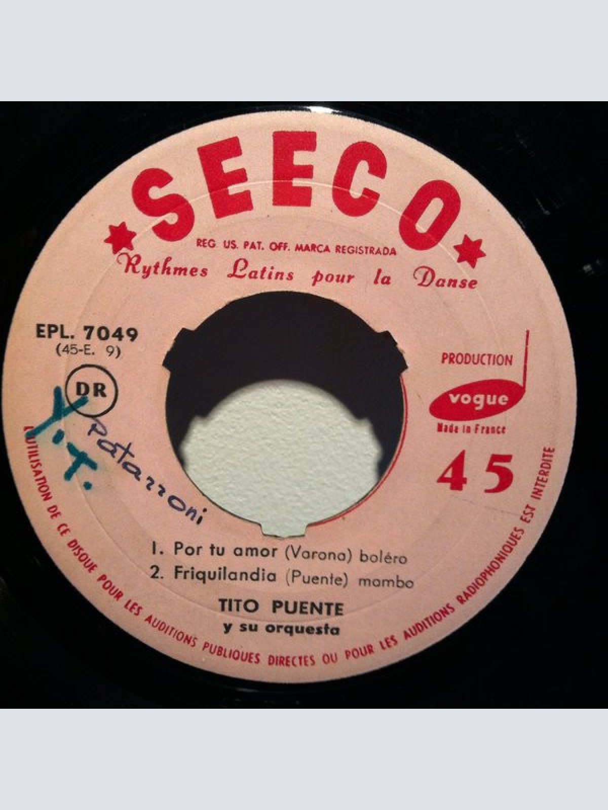 Vinyl / Tito Puente (King Of The Timbal)* - Dance Date With Mambo's By Tito Puente