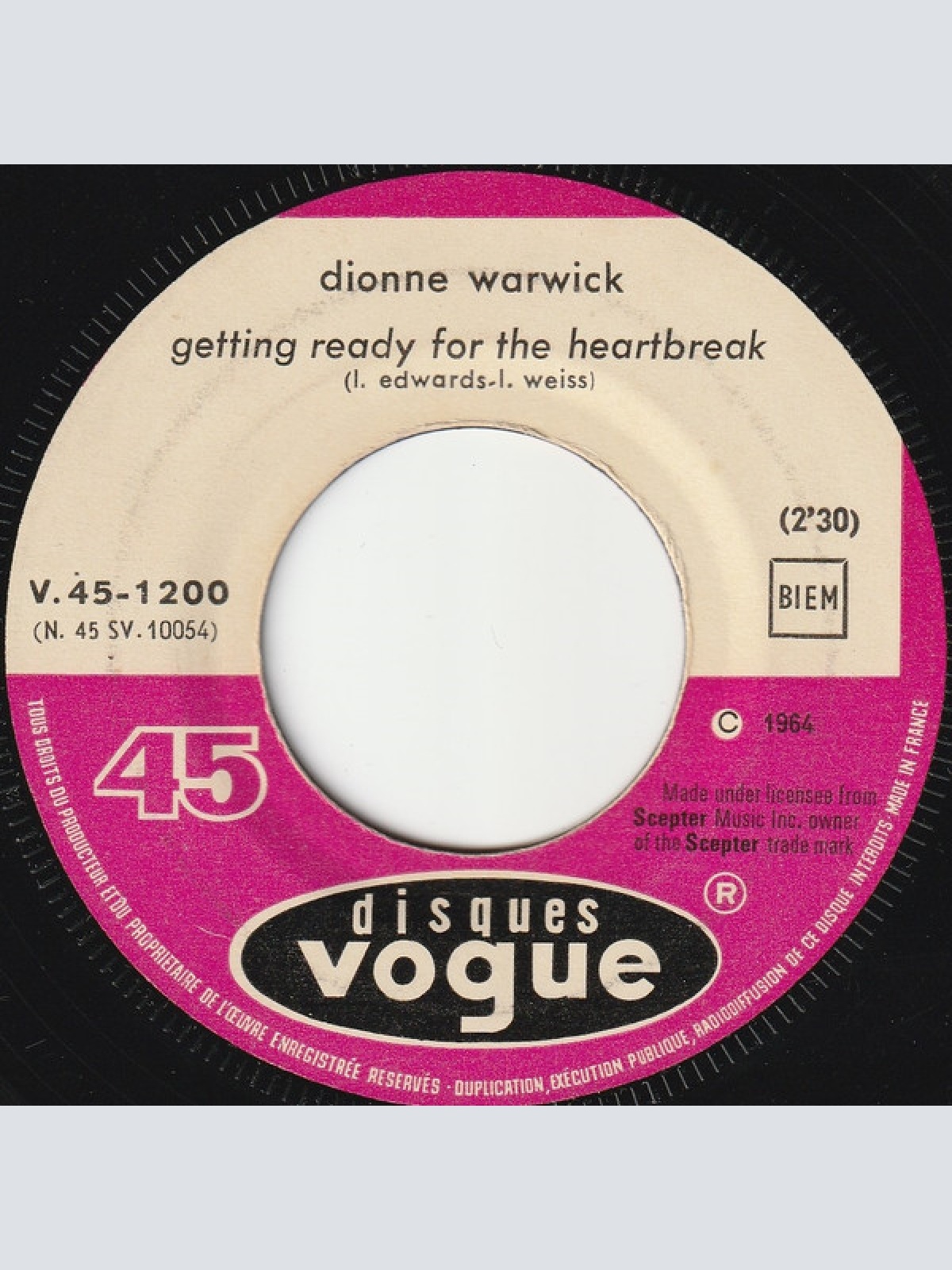 Vinyl / Dionne Warwick - Any Old Time Of Day