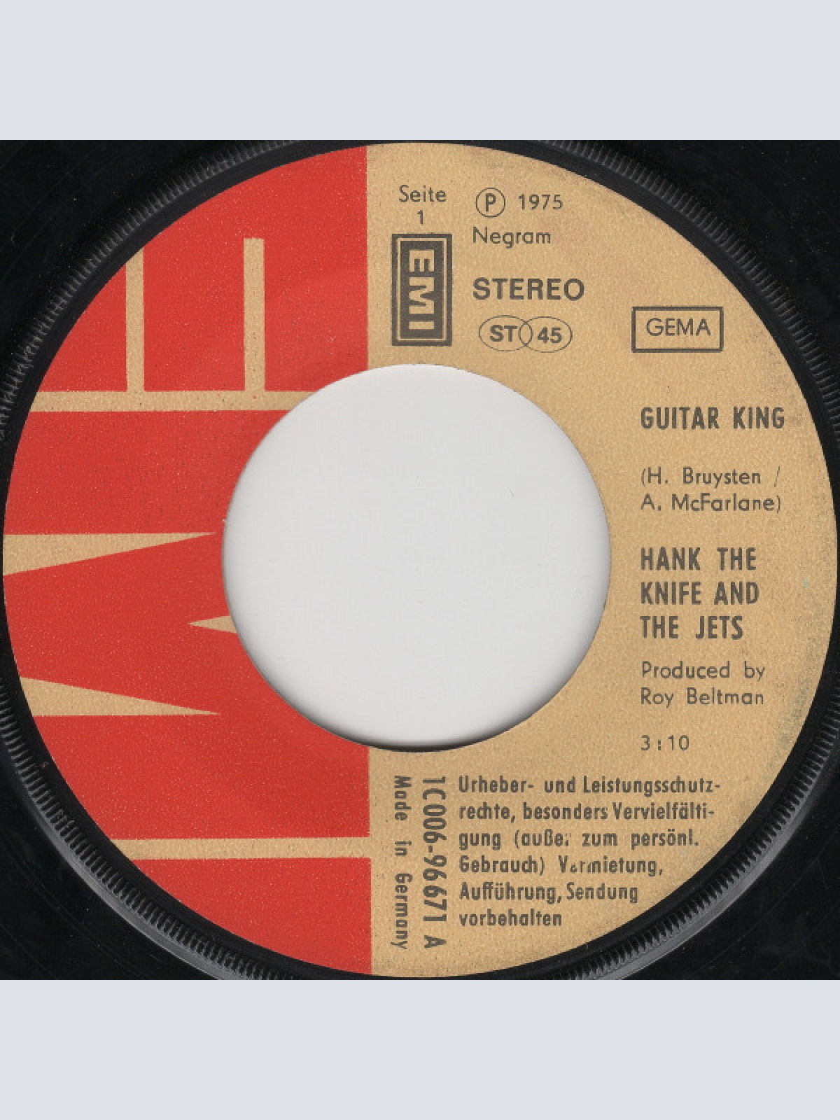 Vinyl / Hank The Knife And The Jets - Guitar King