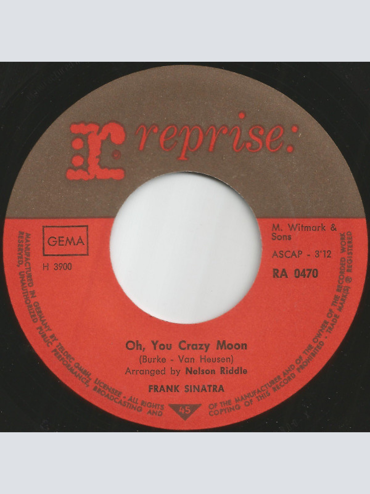 Vinyl / Frank Sinatra - Strangers In The Night