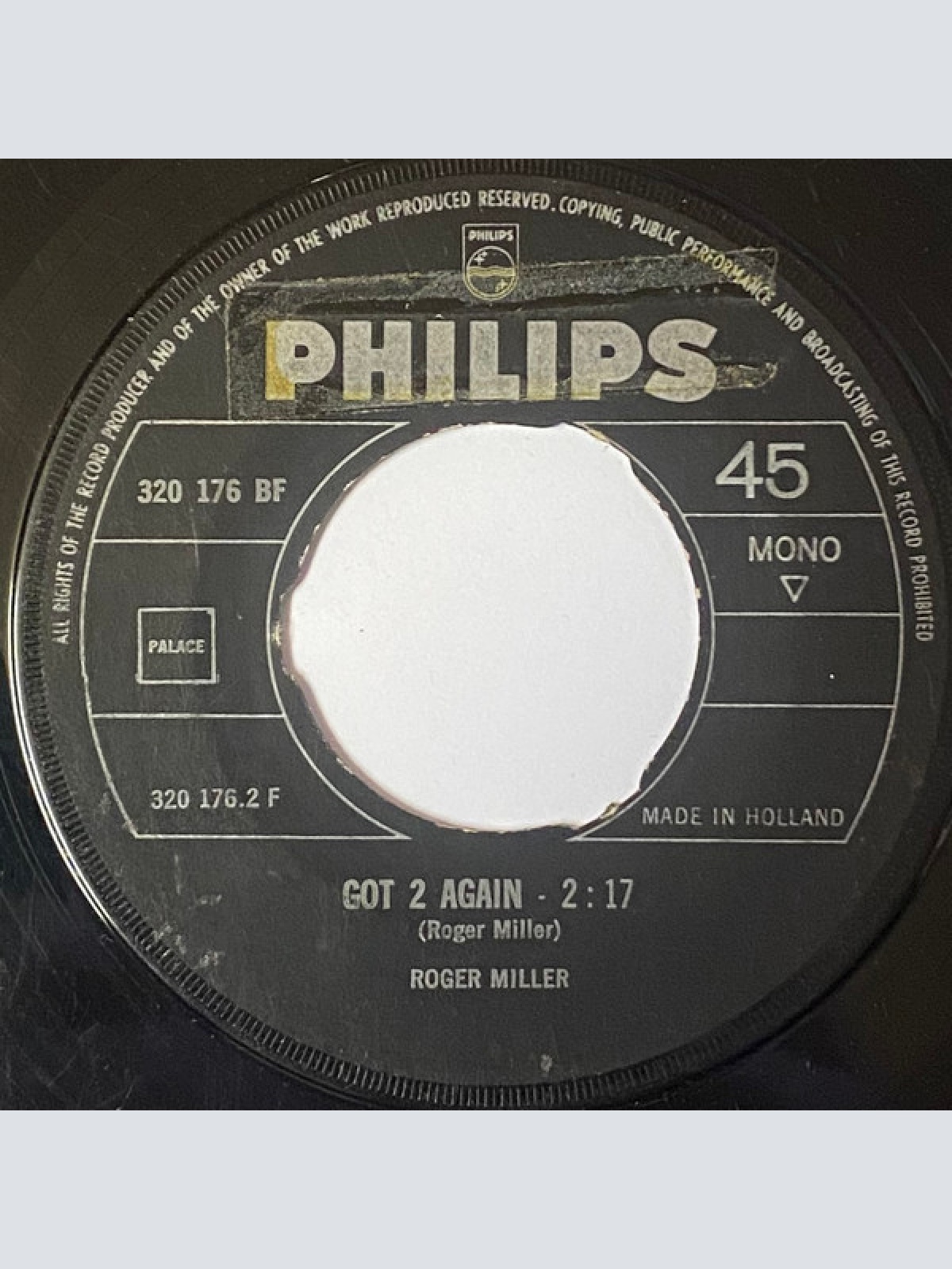 Vinyl / Roger Miller - Dang Me / Got 2 Again