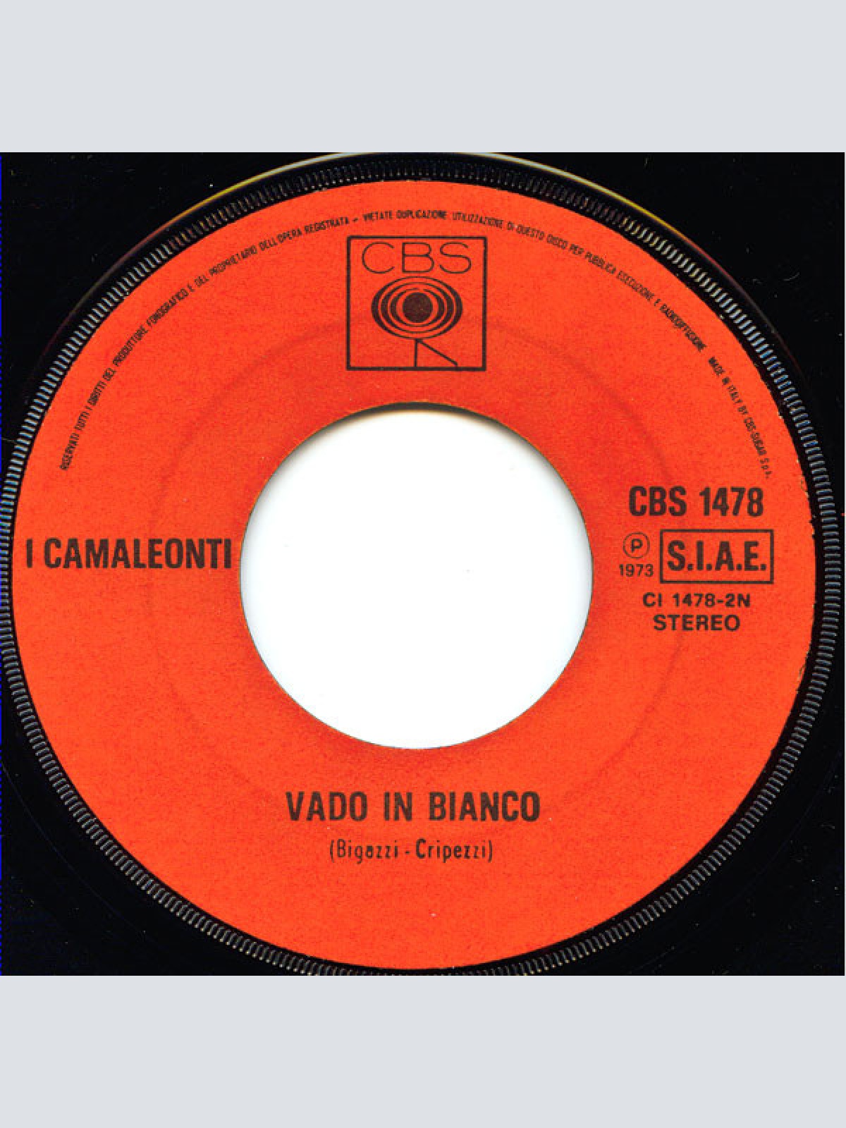 Vinyl / I Camaleonti - Perché Ti Amo