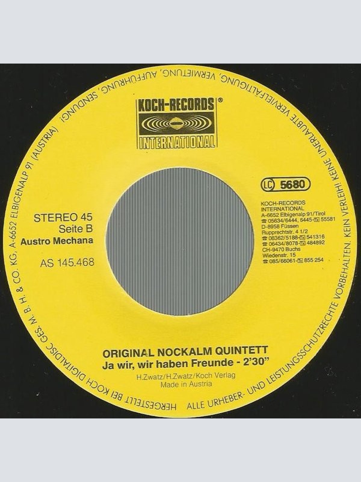 Vinyl / Orig. Nockalm Quintett* - Rätätä, Rätätä