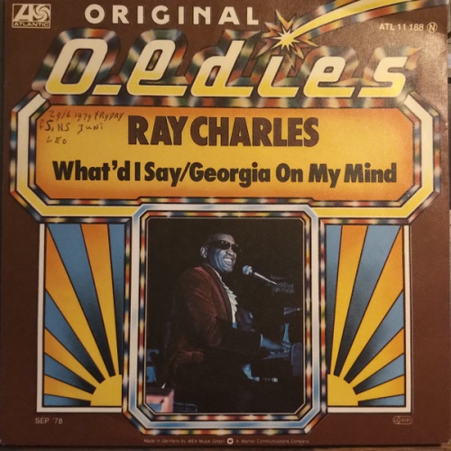Vinyl / Ray Charles - What'd I Say / Georgia On My Mind