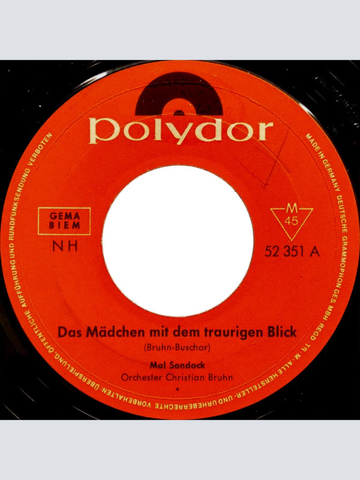 Vinyl / Mal Sondock - Das Mädchen Mit Dem Traurigen Blick