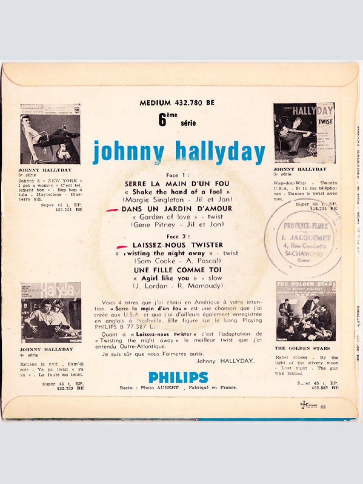 Vinyl / Johnny Hallyday - Serre La Main D'un Fou