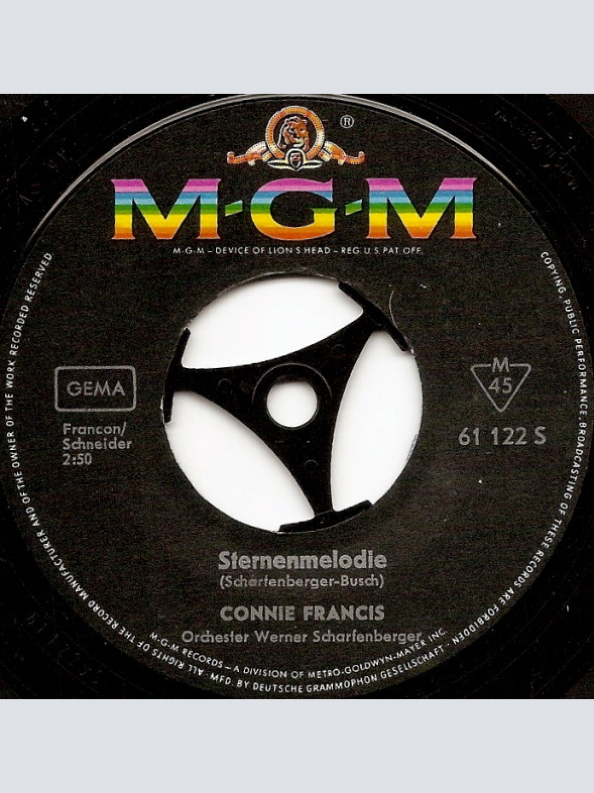 Vinyl / Connie Francis - Laß Mich Geh'n / Sternenmelodie