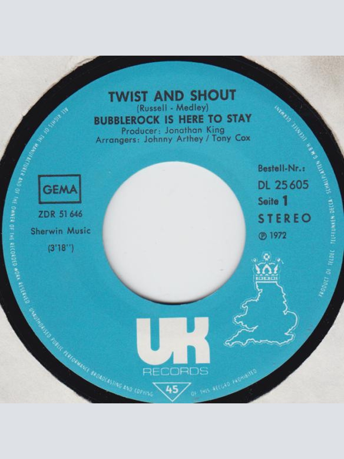Vinyl / Bubblerock Is Here To Stay* - Twist And Shout