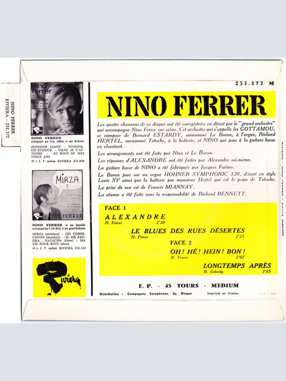 Vinyl / Nino Ferrer - Alexandre