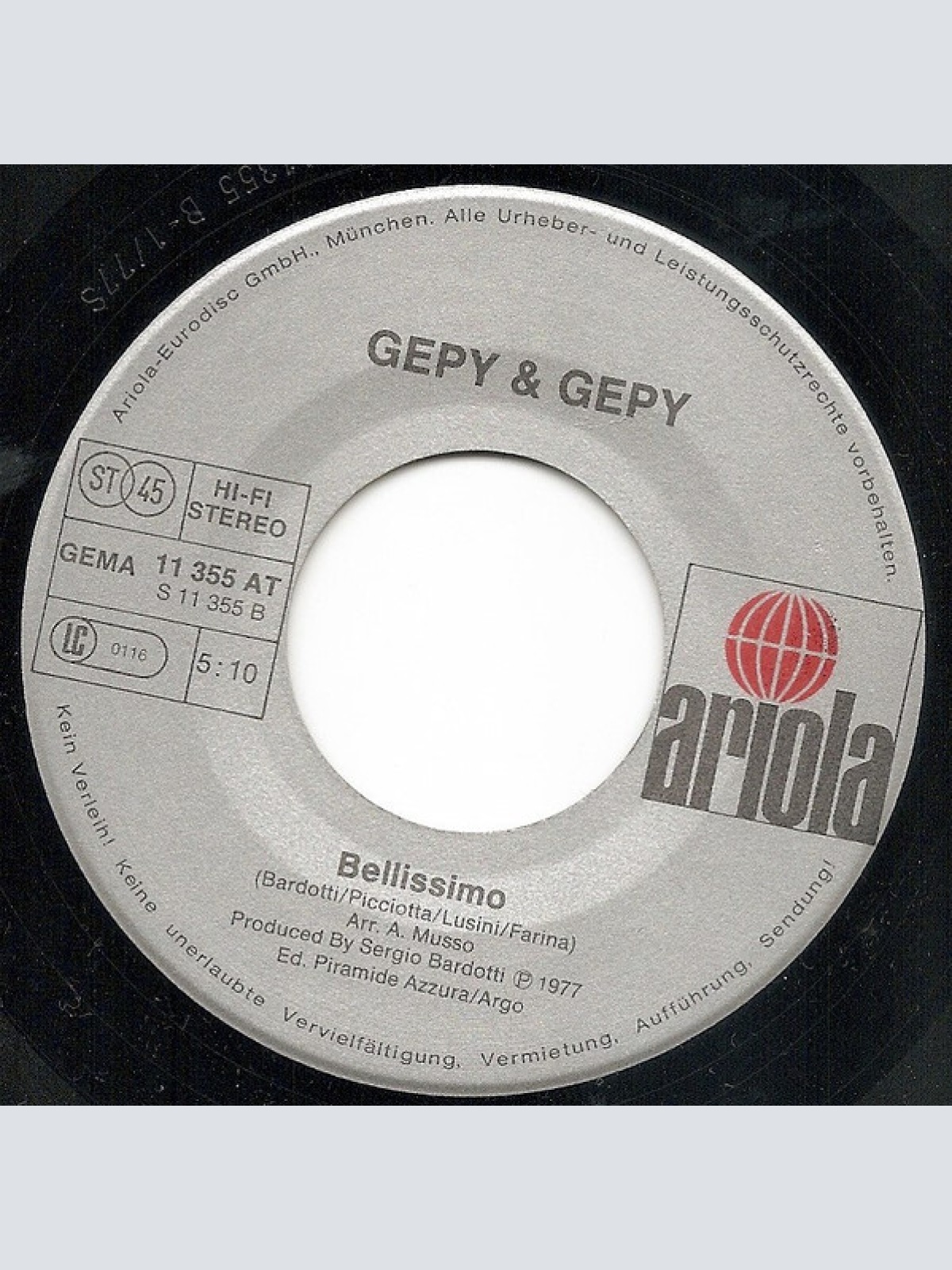 Vinyl / Gepy & Gepy - Blu