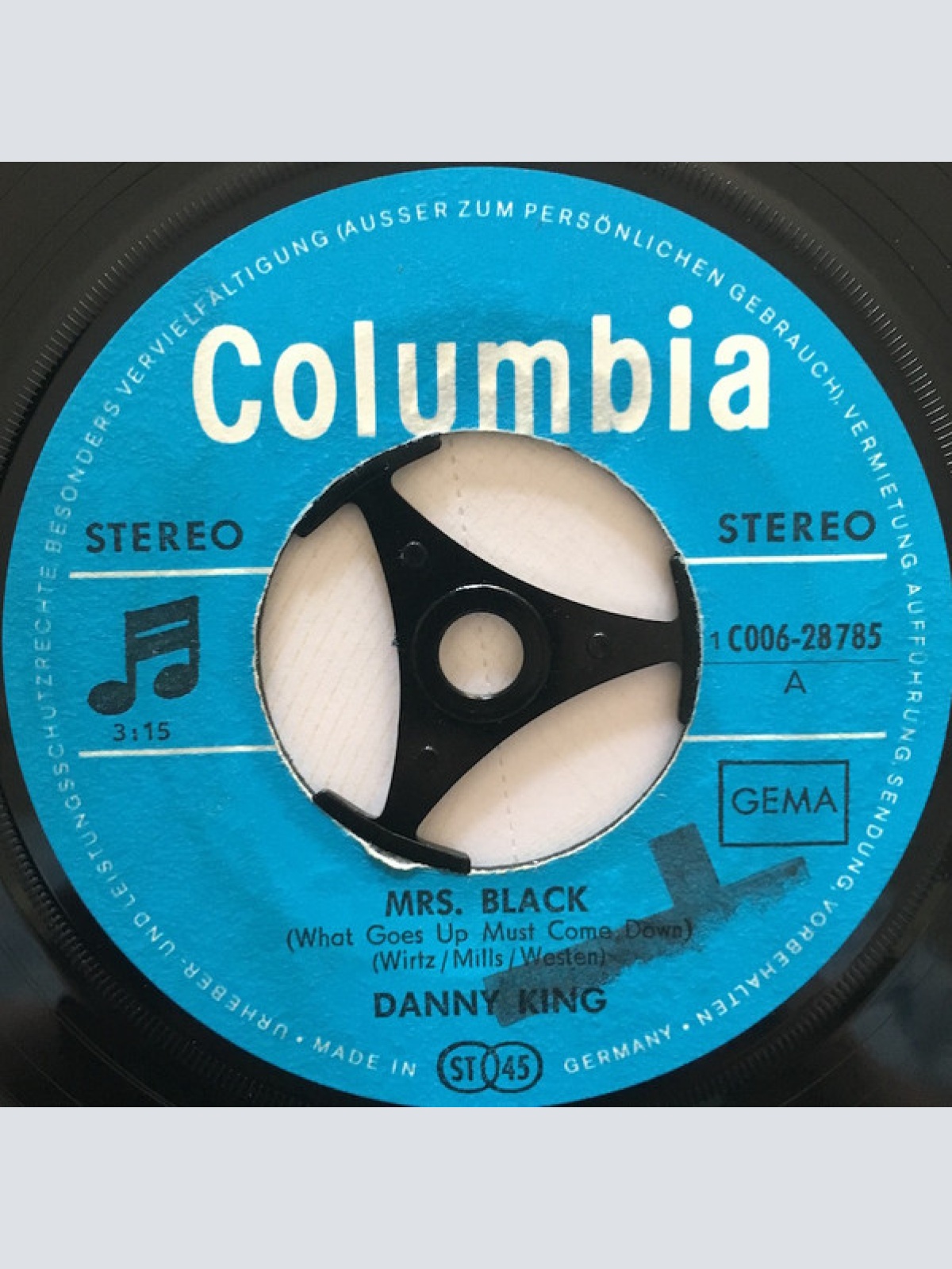 Vinyl / Danny King (4) - Mrs. Black