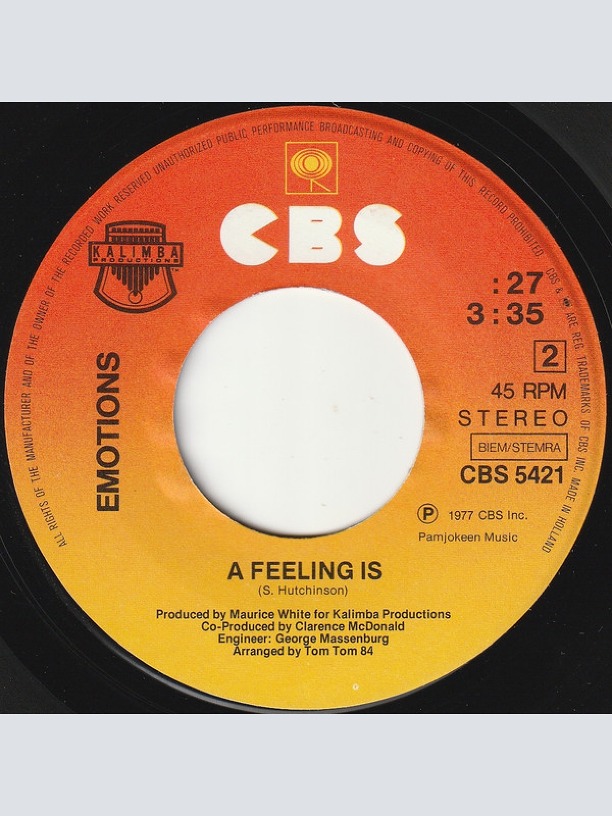 Vinyl / Emotions* - Best Of My Love