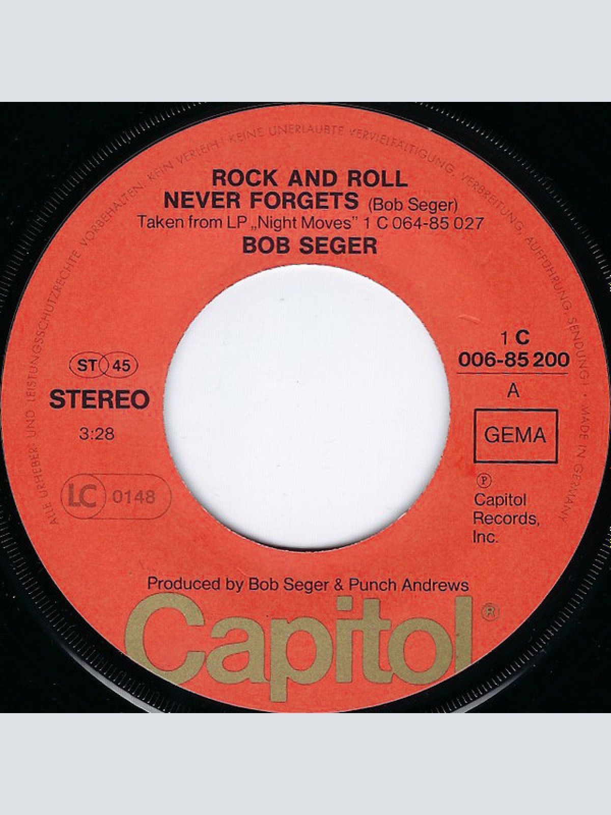 Vinyl / Bob Seger - Rock And Roll Never Forgets
